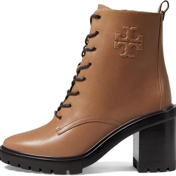 Tory Burch Shoes - NEW Tory Burch 95 mm  DOUBLE T LUG ANKLE BOOT in Almond Flour  25M2